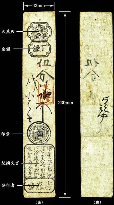 日本最初の紙幣