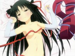 43269204 breasts machine-doll_wa_kizutsukanai naked naked_ribbon stockings thighhighs yaya