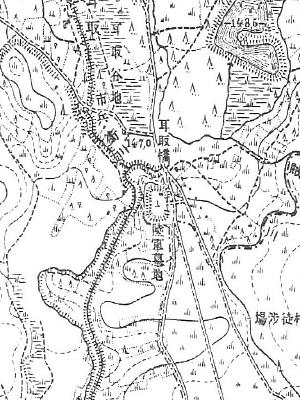 陸軍墓地地図