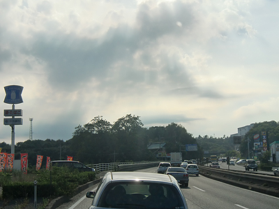 岡山の国道2号線で見た雲