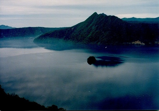 摩周湖と朝霧