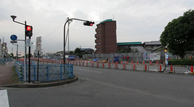 小竹向原駅側の連絡線合流地点の地上。