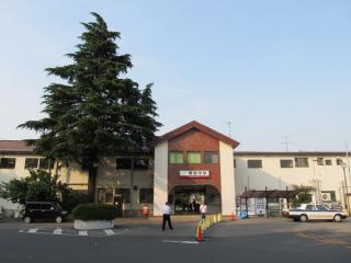 野田市駅の駅舎。手前は駅前広場予定地で、用地買収は既に完了している。