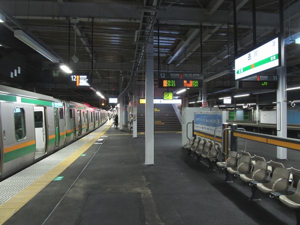 9月23日より使用を再開した品川駅12番線
