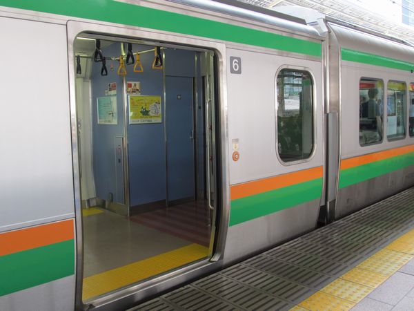 田町車両センター・高崎車両センター所属編成は6号車に一般型の洋式トイレが追加された。